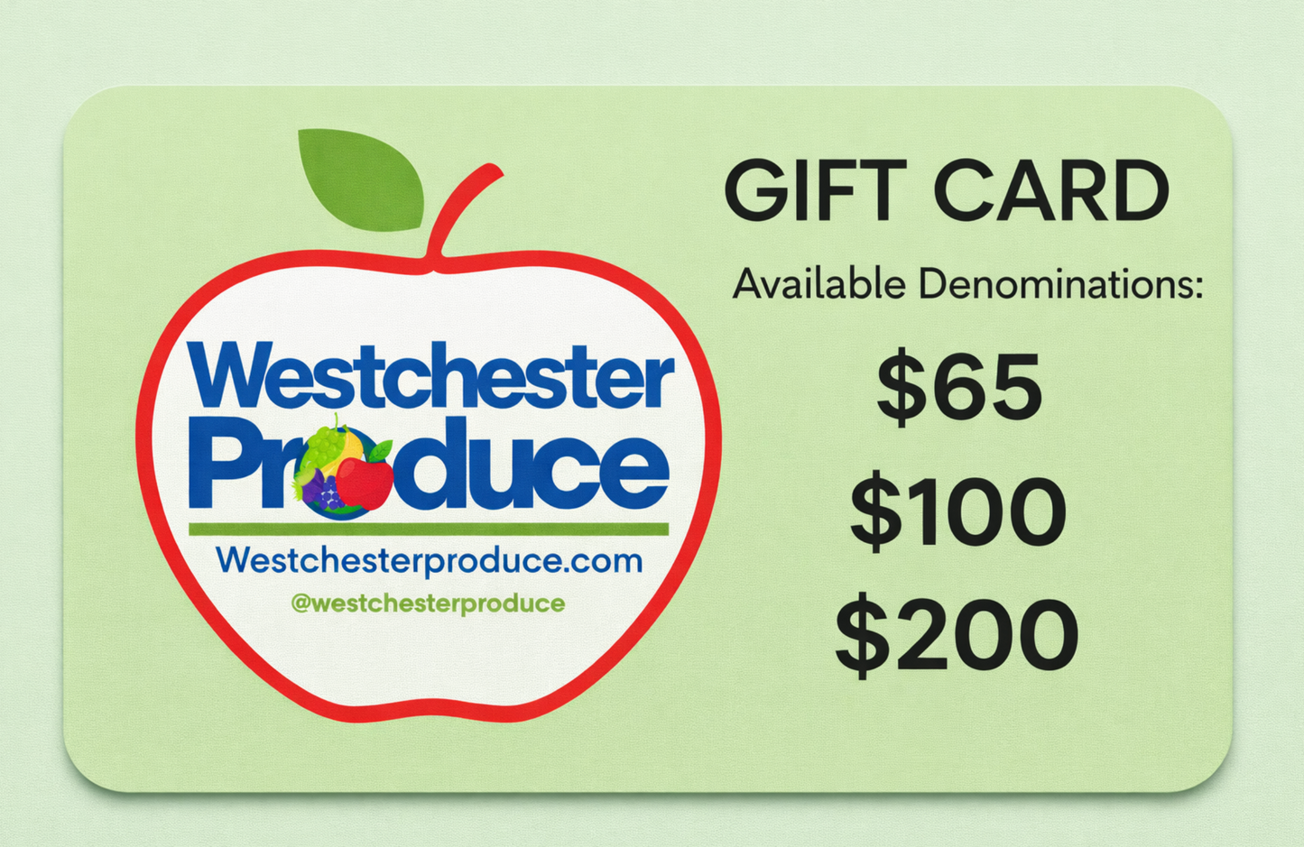 Westchester Produce Gift Card