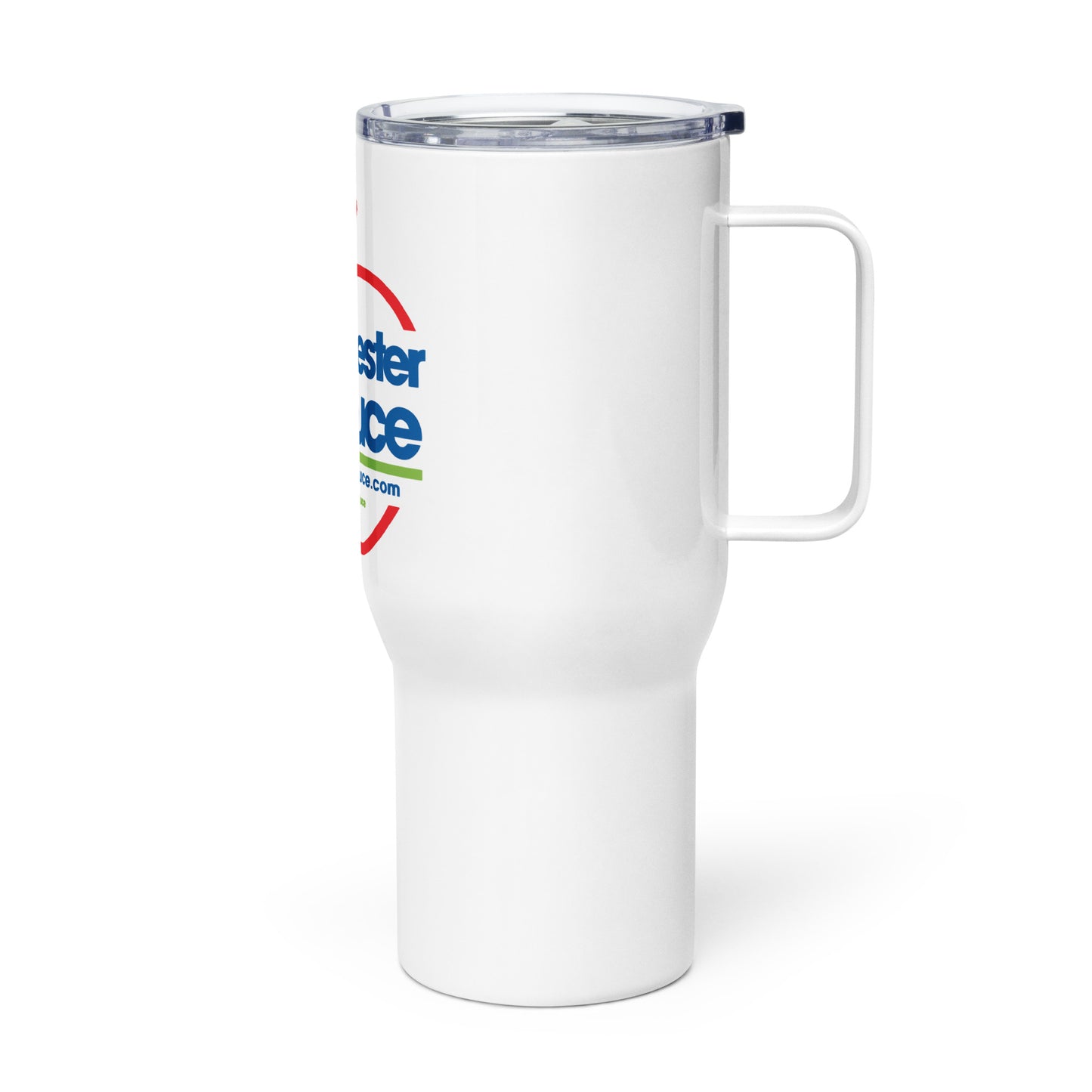 Westchester Produce Travel mug with a handle