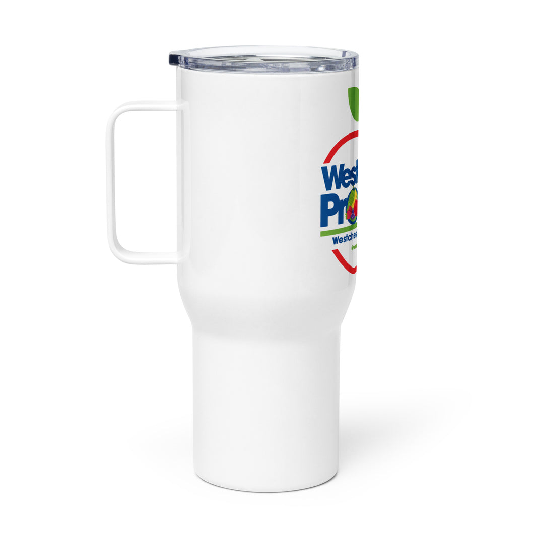 Westchester Produce Travel mug with a handle